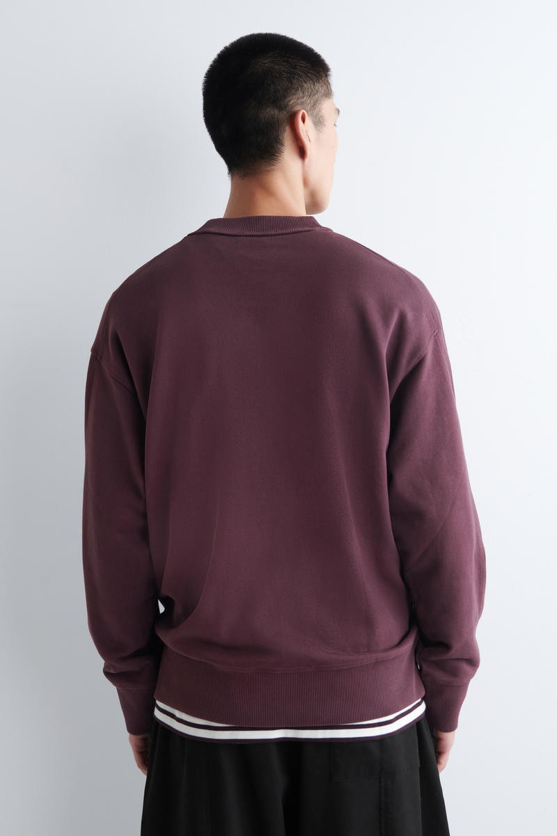 COS オーバーサイズウォッシュドコットンスウェットシャツ