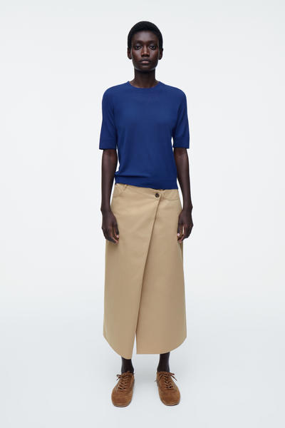 COS メリノウールニットシャツ