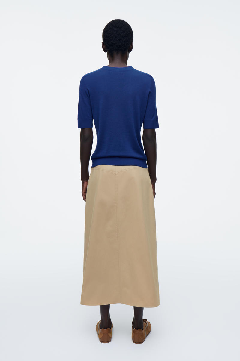 COS メリノウールニットシャツ