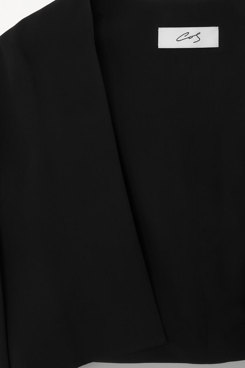 THE SILK-BLEND CROPPED BOLERO JACKET シルクブレンドクロップド