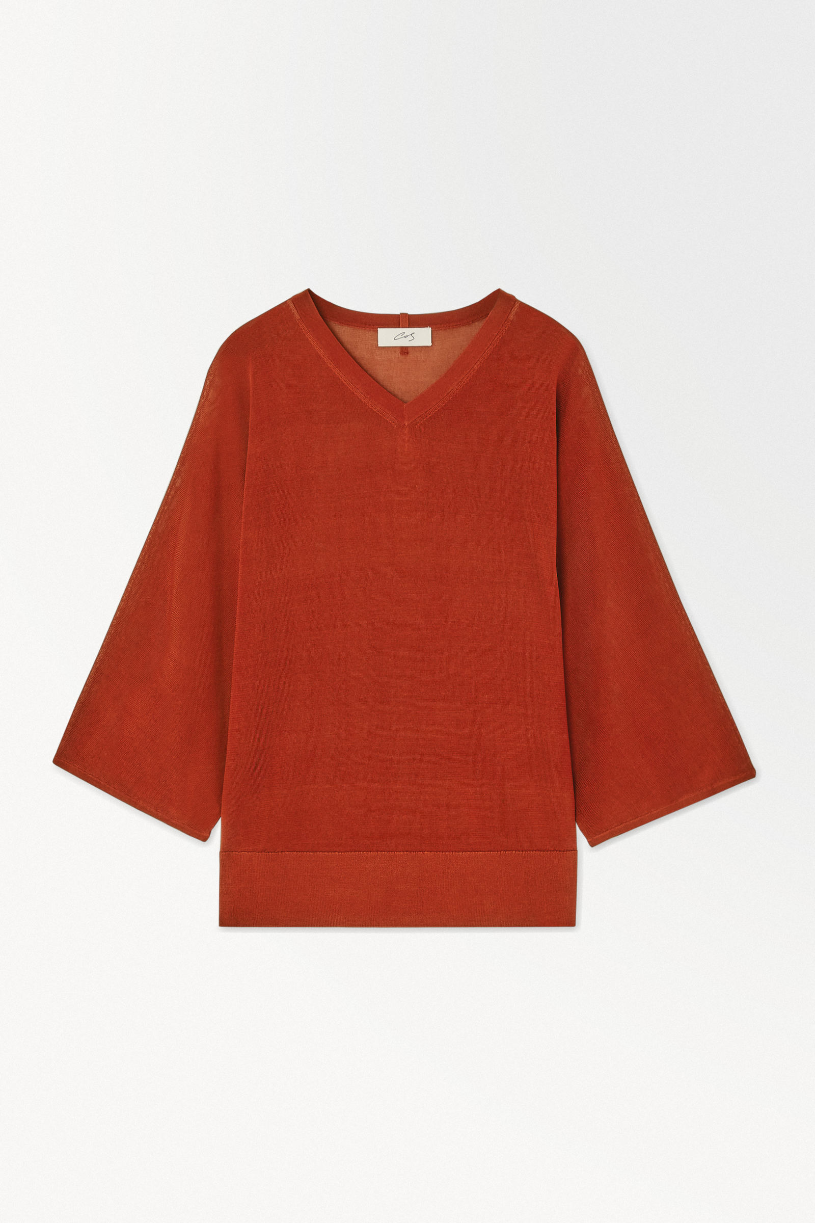 THE KNITTED SILK-BLEND T-SHIRT シルクブレンドニットTシャツ｜COS  