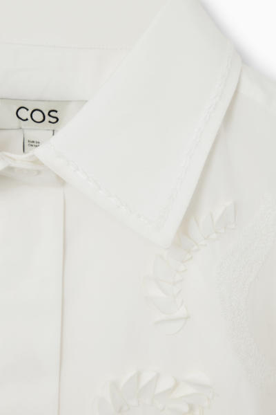 COS テクスチャード半袖シャツ