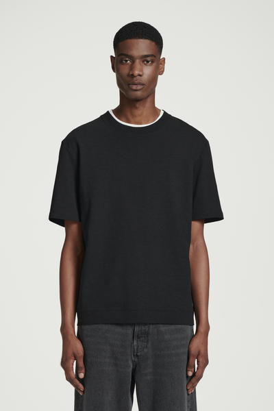 COS 半袖コットンブレンドTシャツ