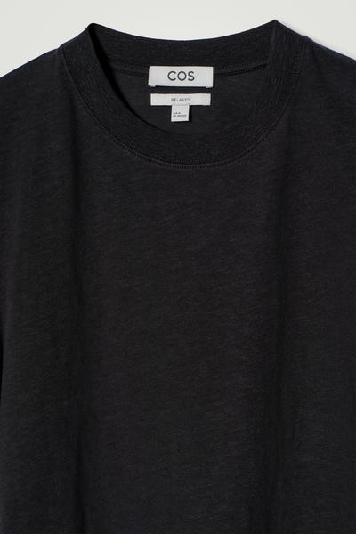 COS 半袖コットンブレンドTシャツ