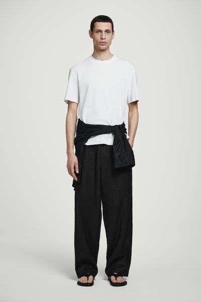 COS 半袖コットンブレンドTシャツ