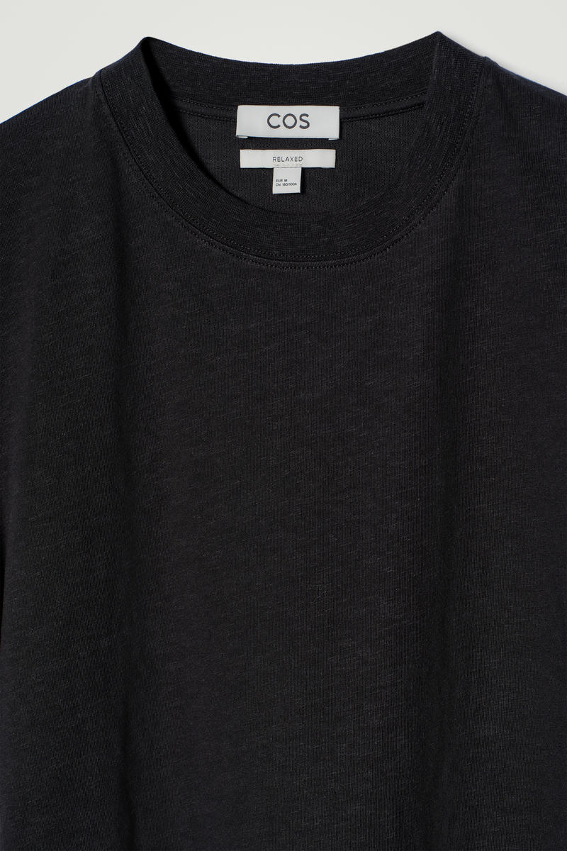 COS 半袖コットンブレンドTシャツ