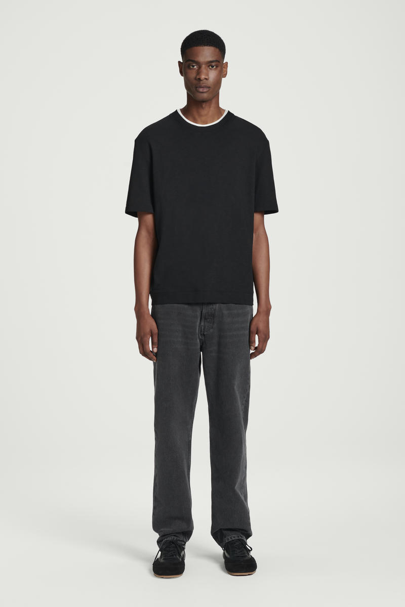 COS 半袖コットンブレンドTシャツ