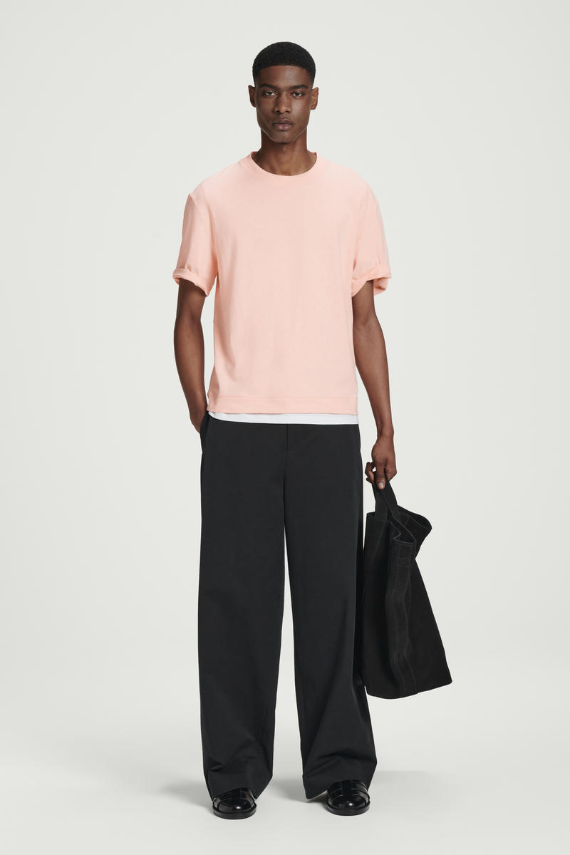 COS 半袖コットンブレンドTシャツ