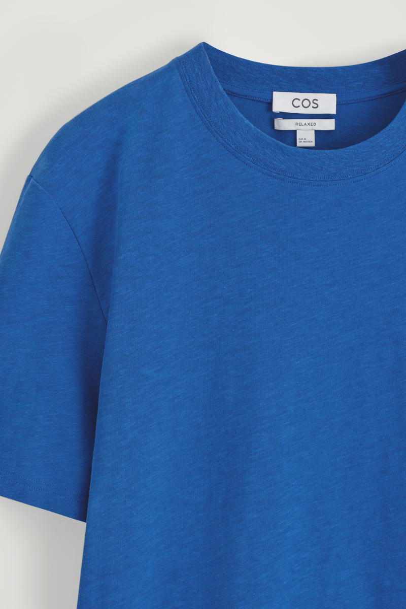 COS 半袖コットンブレンドTシャツ