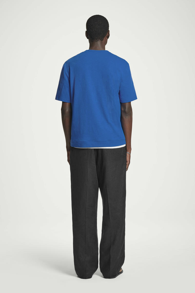 COS 半袖コットンブレンドTシャツ