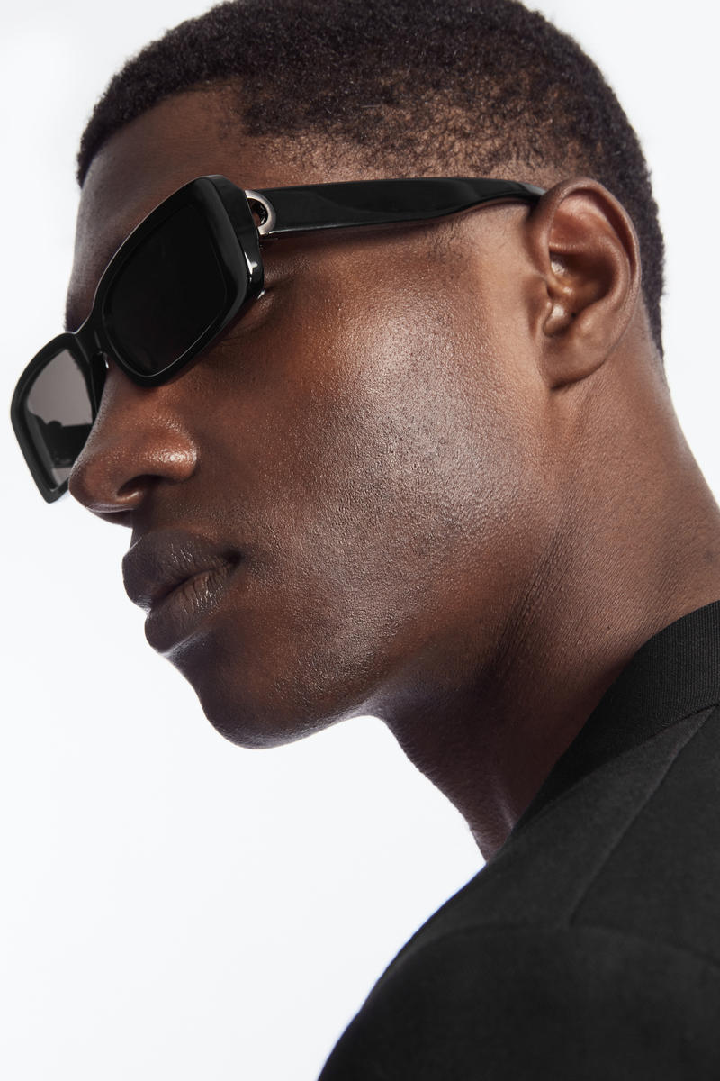【連休限定値下】 NULLUS BRASS SWORD SUNGLASSES 黒 BLADE SUNGLASSES - RECTANGLE BLADE SUNGLASSES - レクタングル