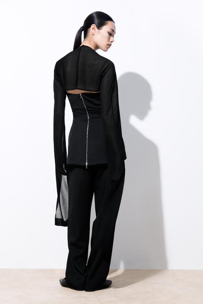 COS シルクブレンドボレロニットスリーブ