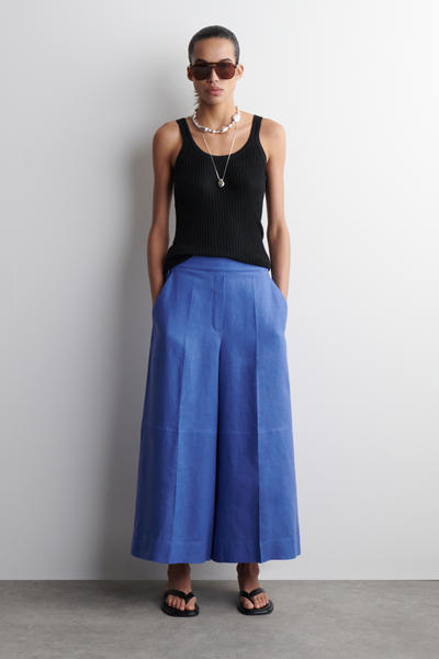 COS リネンキュロットパンツ