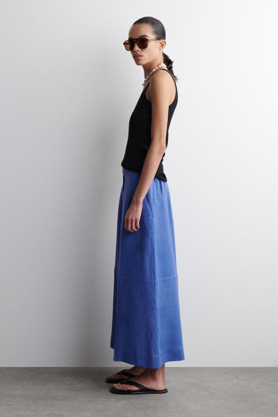 COS リネンキュロットパンツ