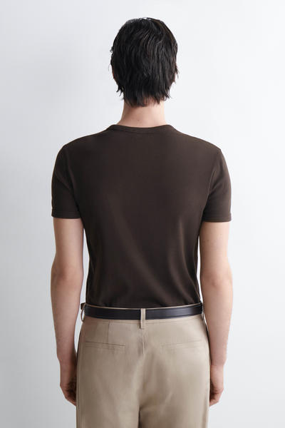 COS スリムフィットリブTシャツ