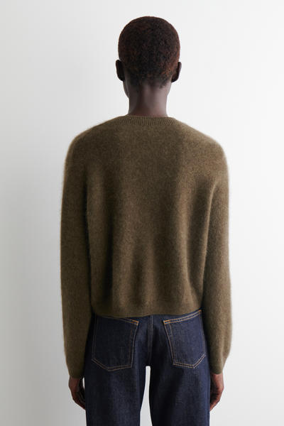 COS ピュアブラッシュドカシミヤカーディガン