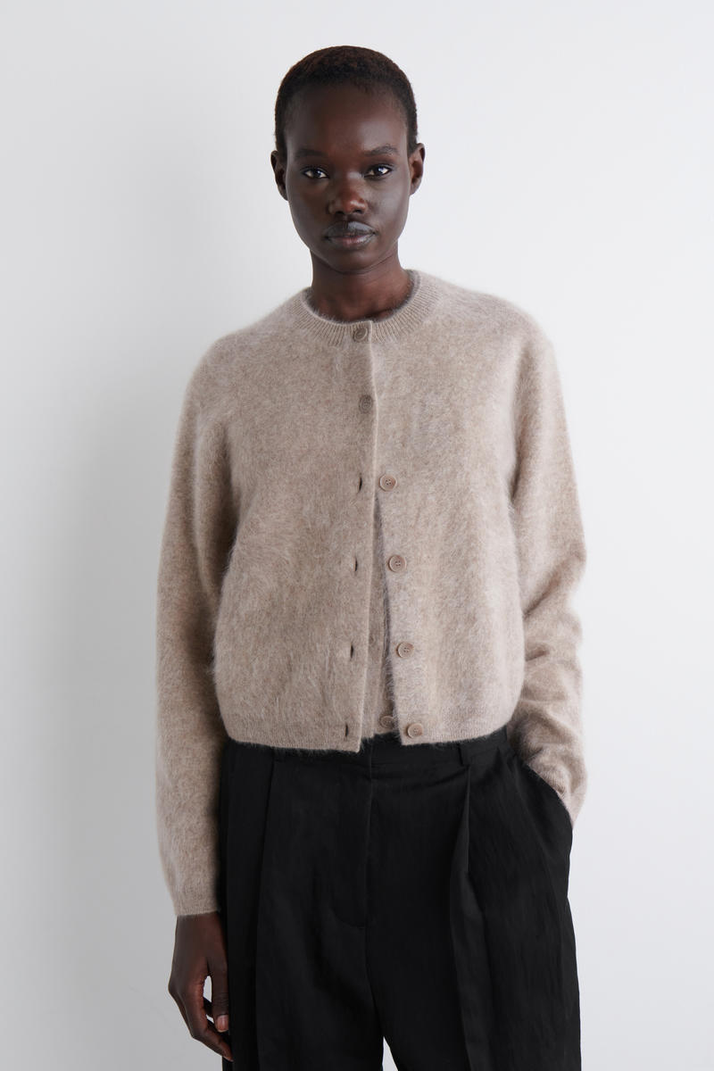 【Y's for living/ワイズフォーリビング】Brushed Cardigan 起毛素材 カーディガン ジャケット フリース YOHJI YAMAMOTO ヨウジヤマモト UNIVERD72 カーディガン BRUSHED LINING CARDIGAN 表起毛 シンプル