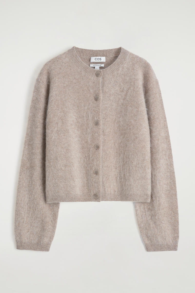 PURE BRUSHED-CASHMERE CARDIGAN ピュアブラッシュドカシミヤ