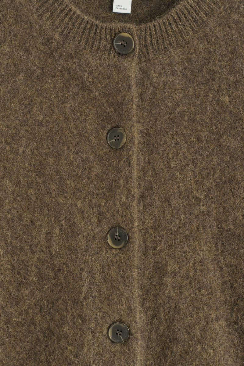 COS ピュアブラッシュドカシミヤカーディガン