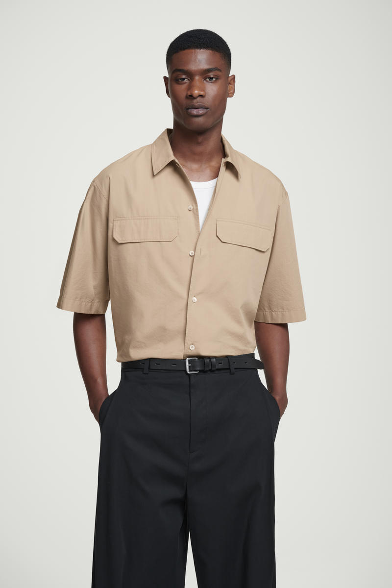 OVERSIZED FLAP-POCKET UTILITY SHIRT オーバーサイズフラップポケット