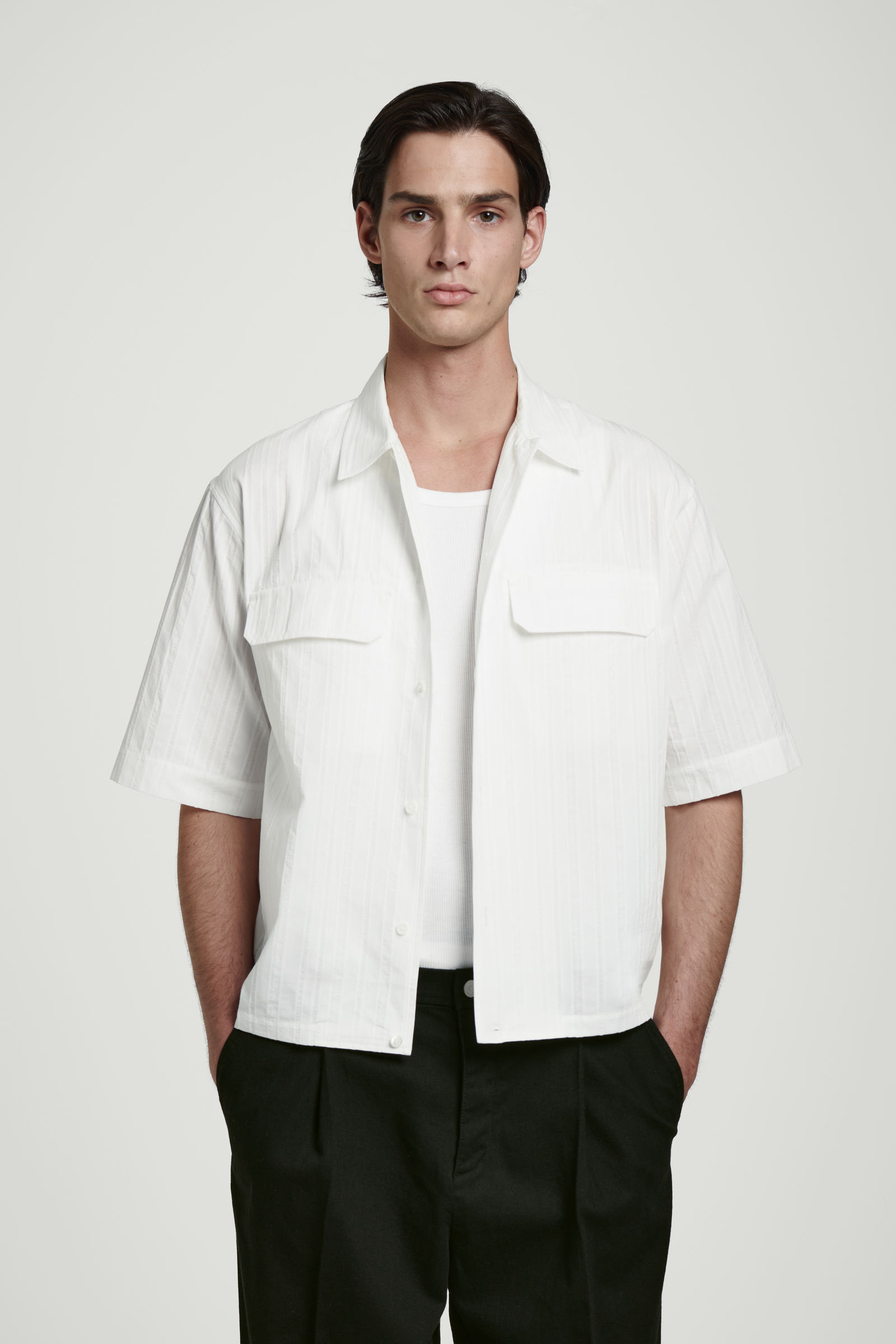 【美品】 プラージュ ユーティリティシャツ 近年モデル シャツ オーバーサイズ OVERSIZED FLAP-POCKET UTILITY SHIRT オーバーサイズフラップポケット