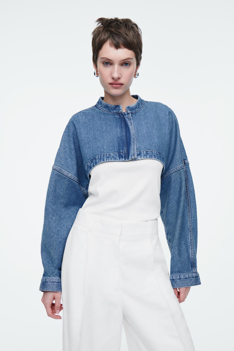 CROPPED HYBRID DENIM JACKET クロップドハイブリッドデニムジャケット 