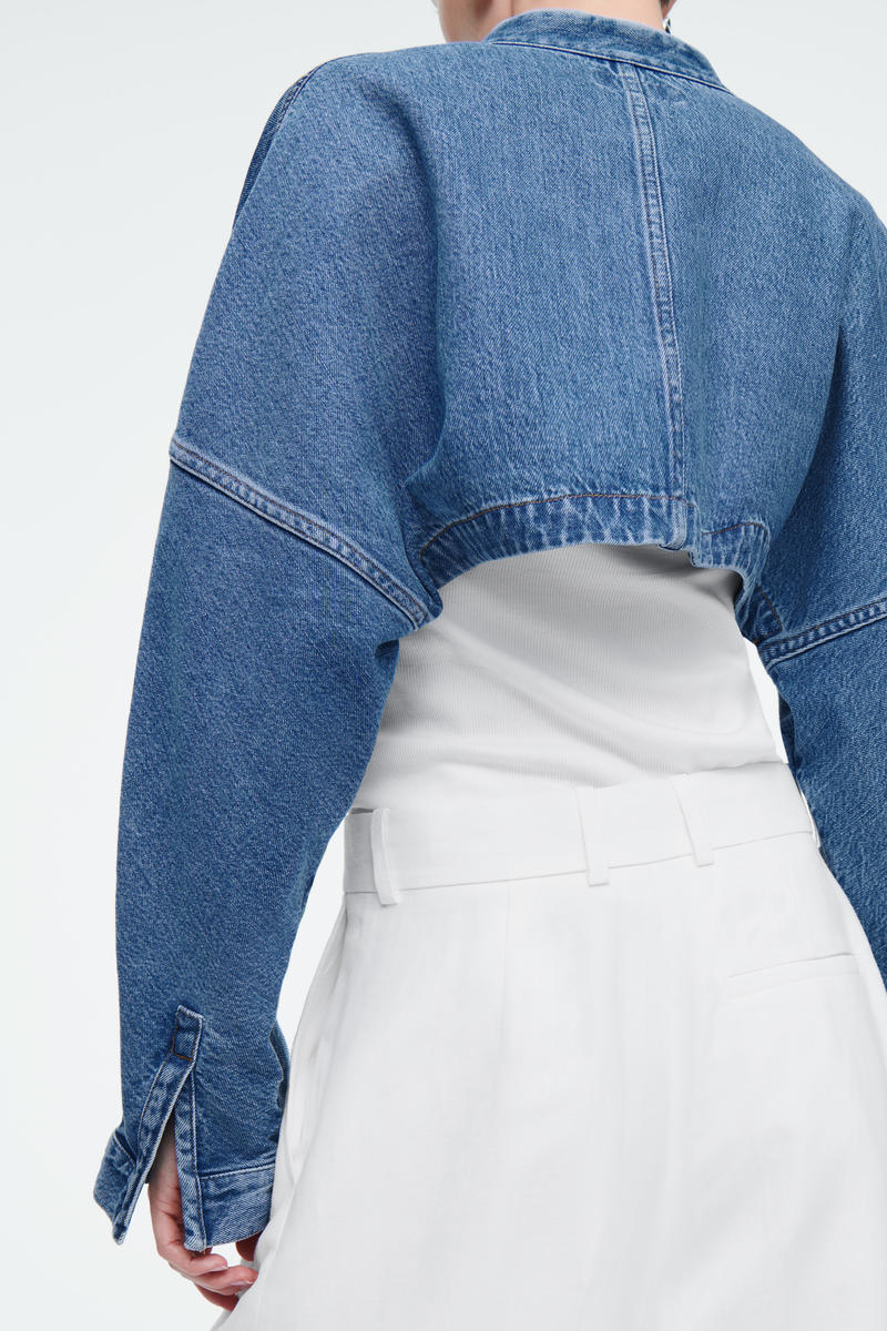 CROPPED HYBRID DENIM JACKET クロップドハイブリッドデニムジャケット 