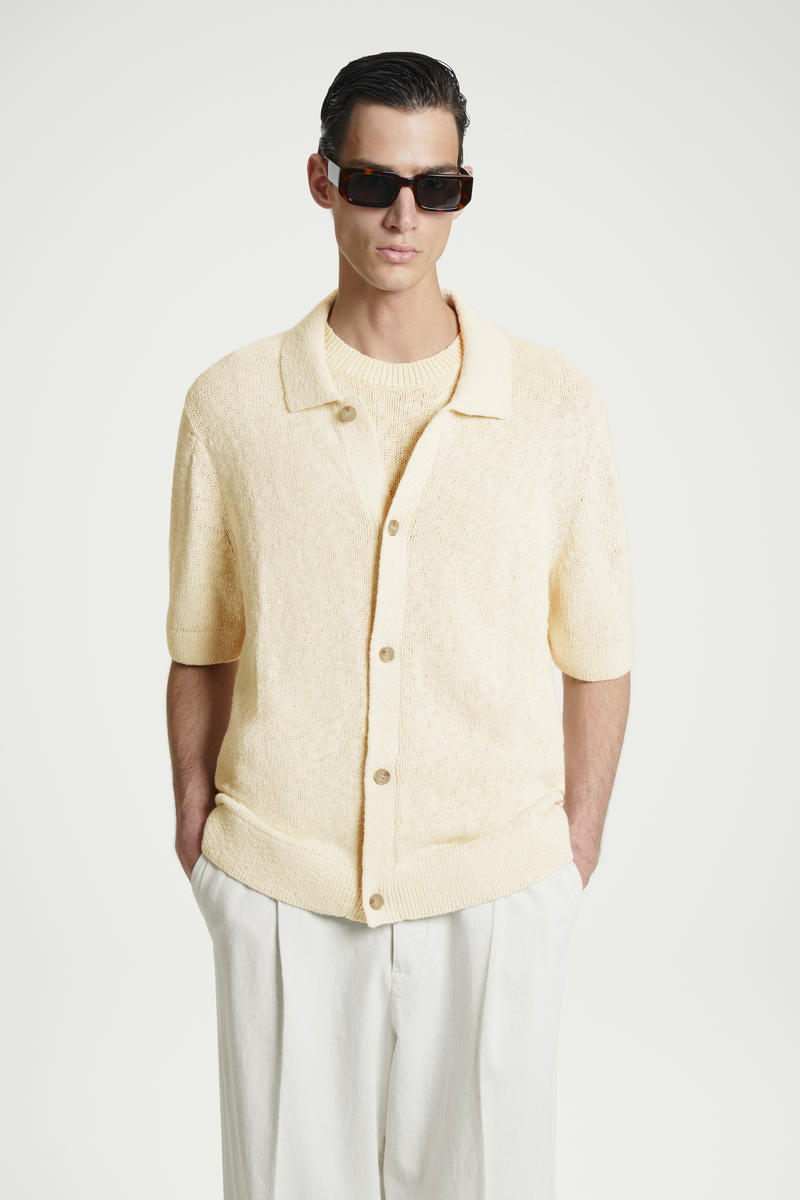MELANGE KNITTED SHIRT メランジニットシャツ｜COS コス 公式 