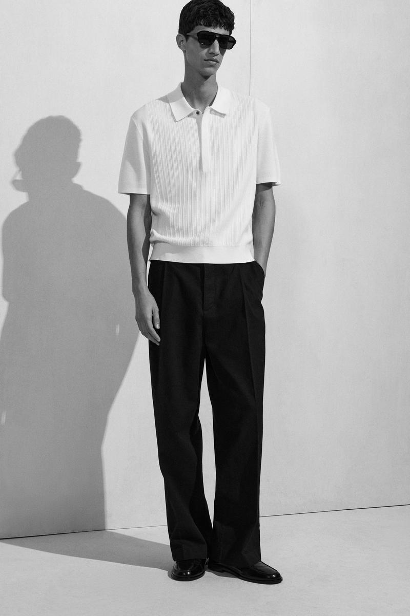 COS タック入りワイドレッグデニムパンツ