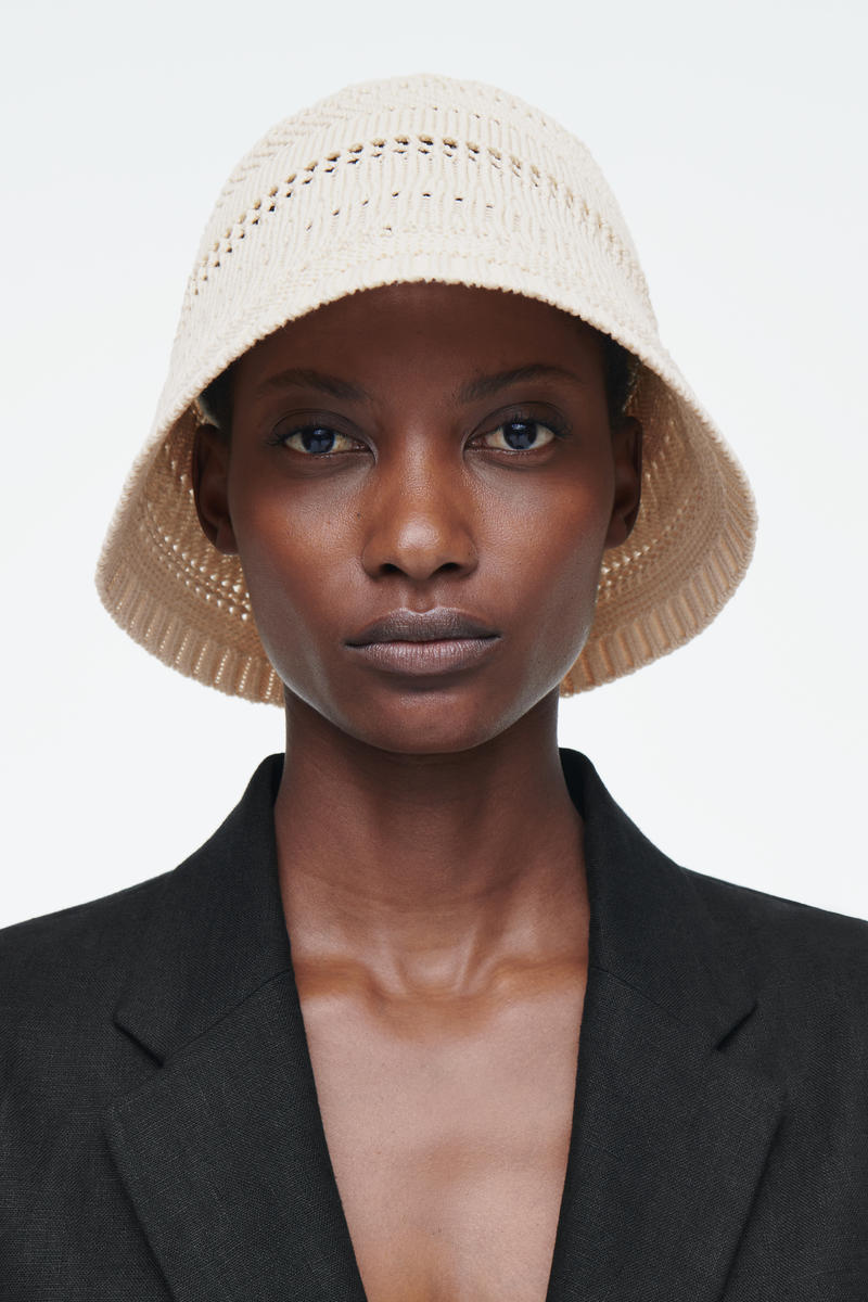 ✨極美品✨パトゥ　オーガニックコットンバケットハット　ホワイト　白　XS-S Patou | オーガニックコットン パトゥ バケットハット