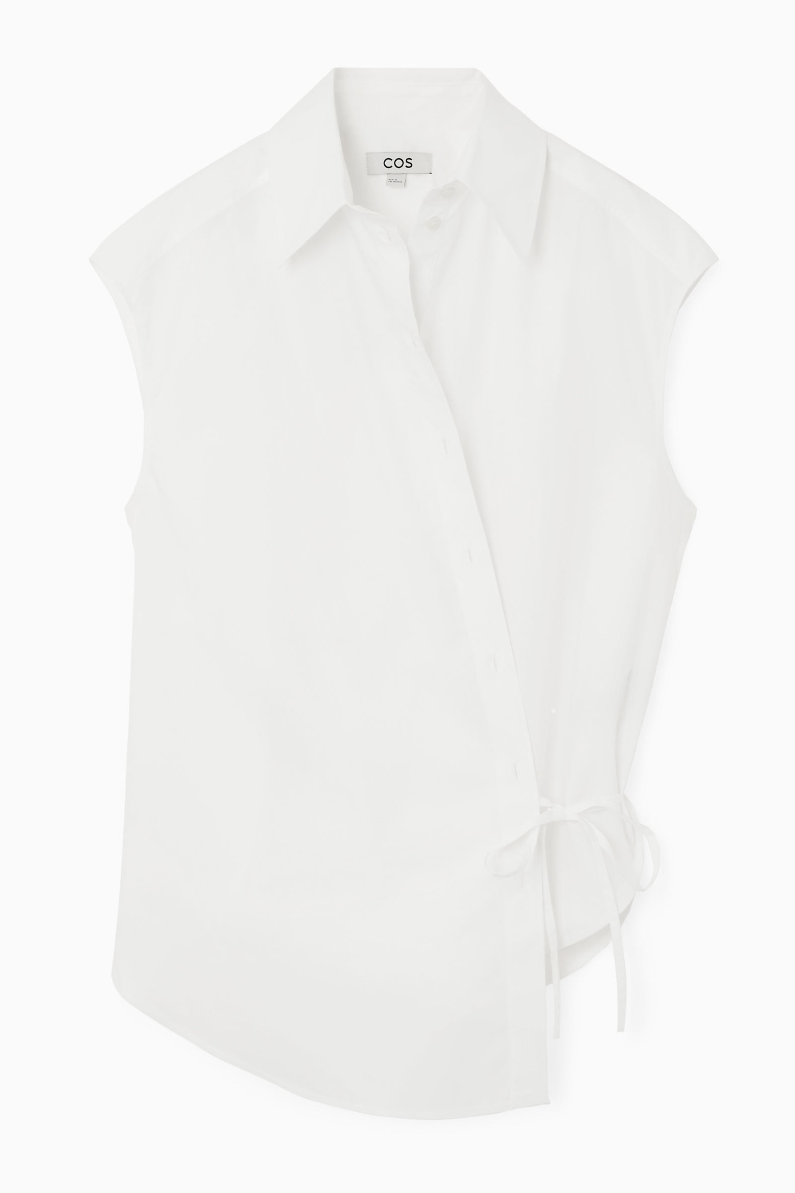 OVERSIZED SLEEVELESS WRAP SHIRT オーバーサイズノースリーブラップ 