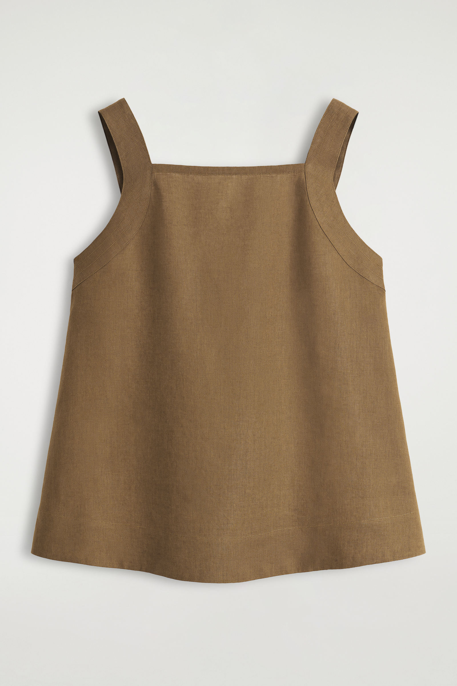 TIE-BACK LINEN TOP タイバックリネントップス ブラウン｜COS コス 
