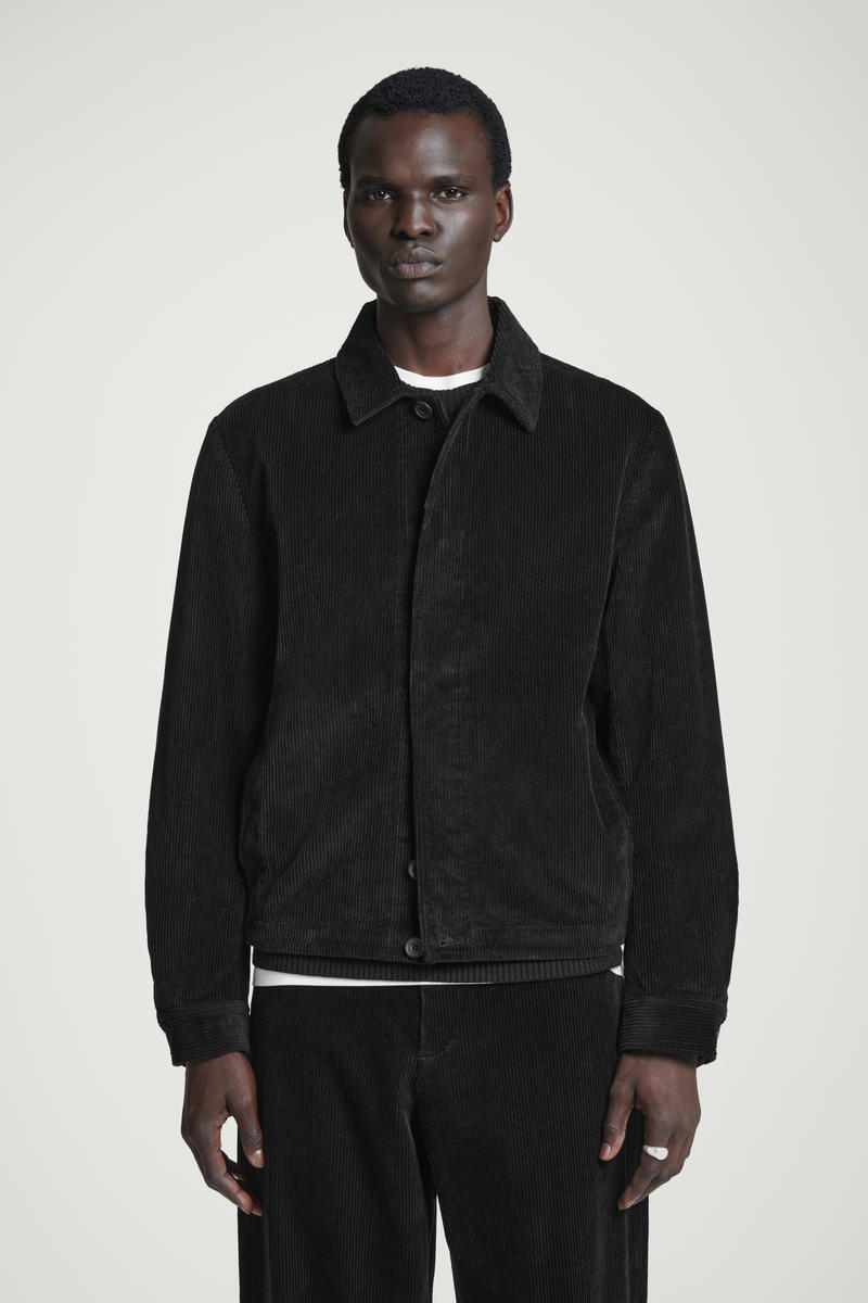 CORDUROY OVERSHIRT コーデュロイオーバーシャツ ブラック｜COS コス