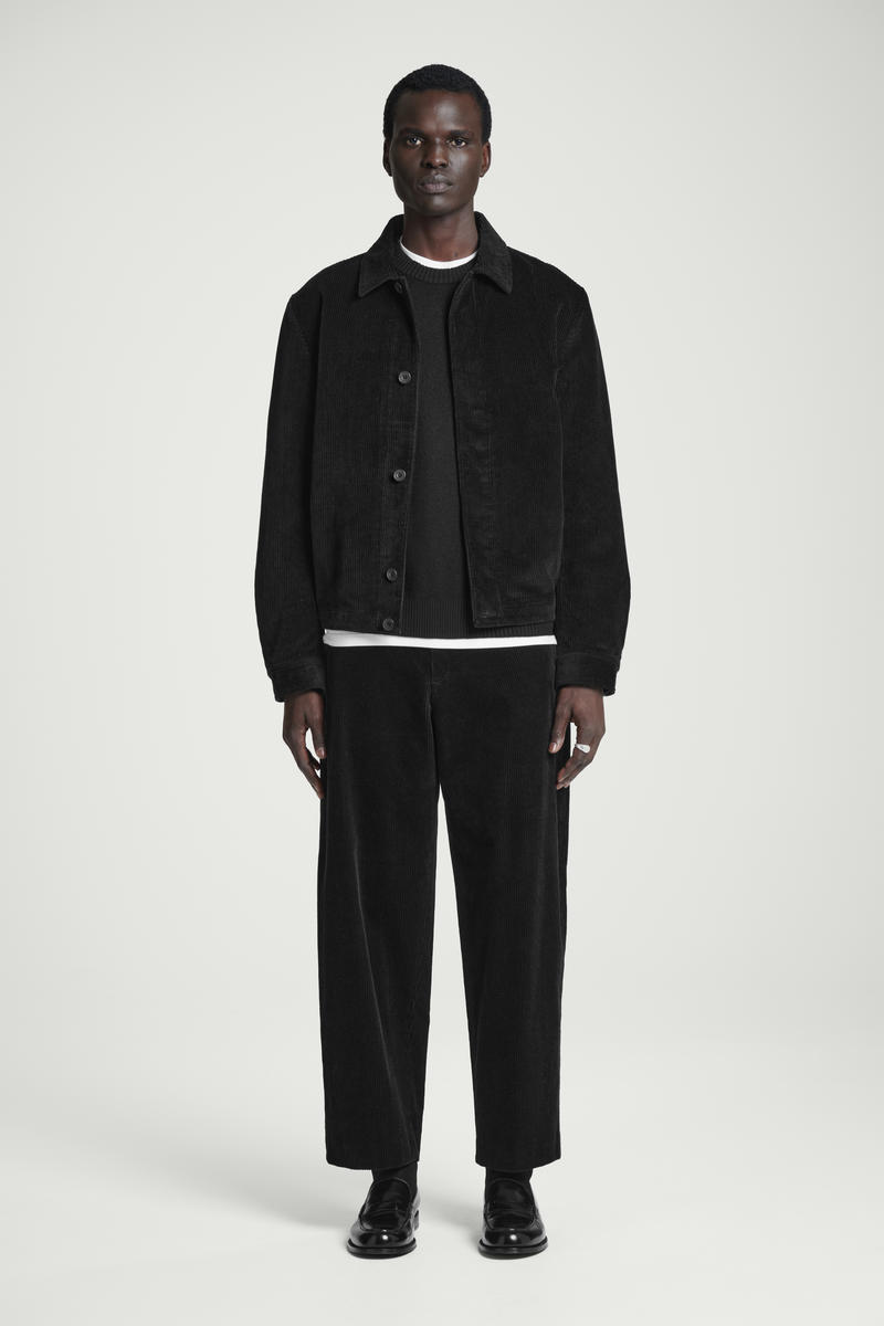CORDUROY OVERSHIRT コーデュロイオーバーシャツ ブラック｜COS コス