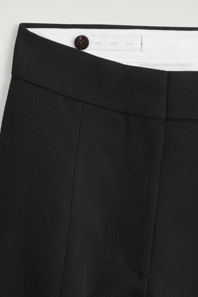 COS リラックスウールブレンドワイドレッグパンツ