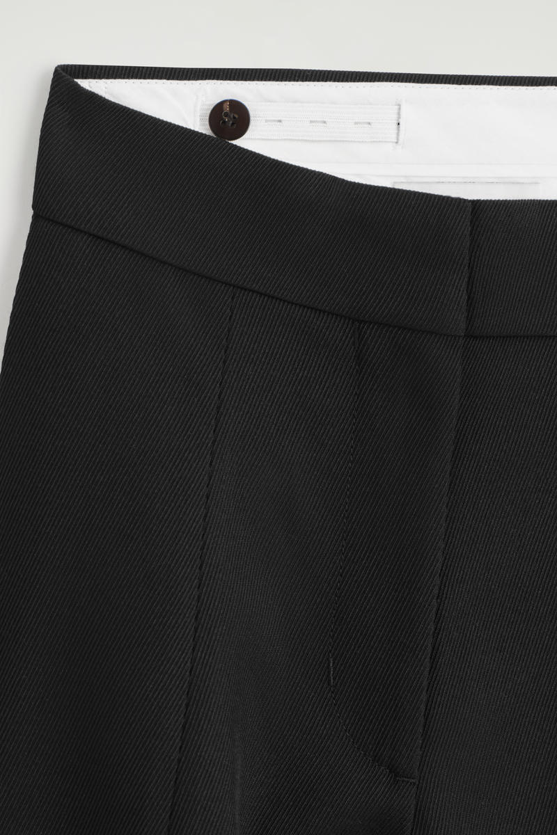 COS リラックスウールブレンドワイドレッグパンツ