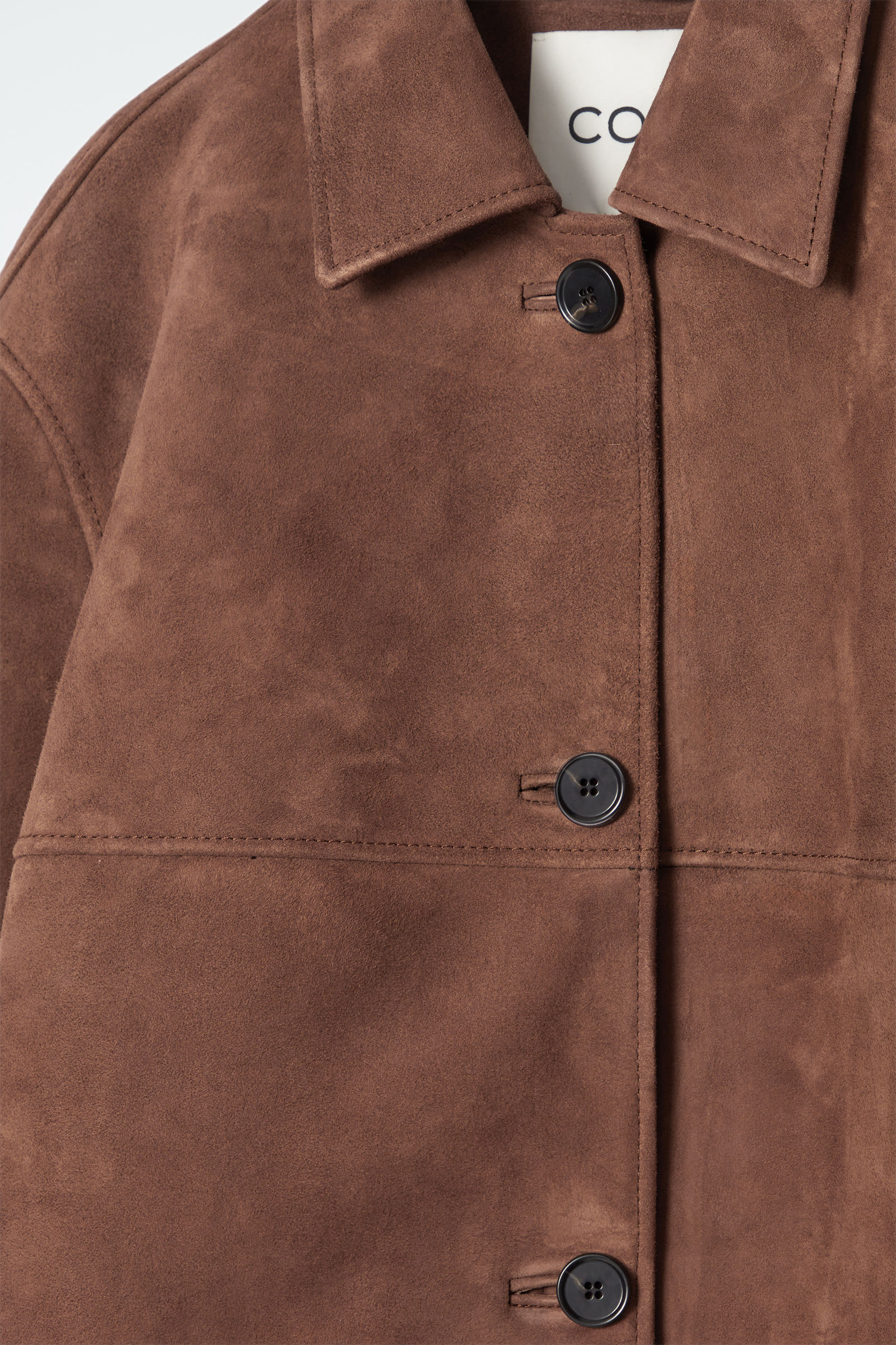 COLLARED SUEDE JACKET スエードカラージャケット ブラウン｜COS コス 