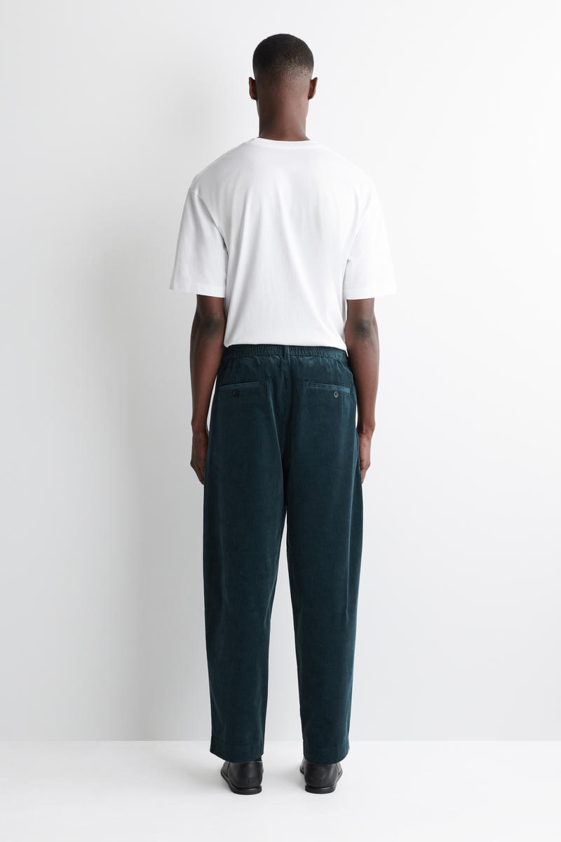 CORDUROY WIDE-LEG TROUSERS コーデュロイワイドレッグパンツ ダーク
