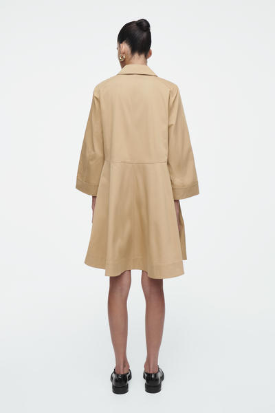 COS コットンユーティリティシャツワンピース
