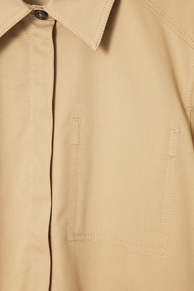 COS コットンユーティリティシャツワンピース