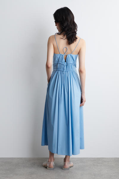 COS ギャザーウエストミディワンピース