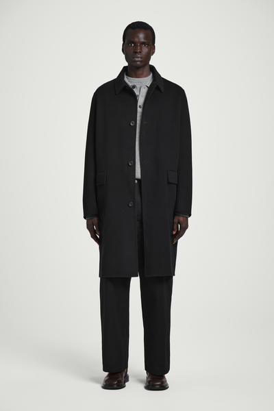 DOUBLE-FACED WOOL COAT ダブルフェイスウールコート ブラック｜COS