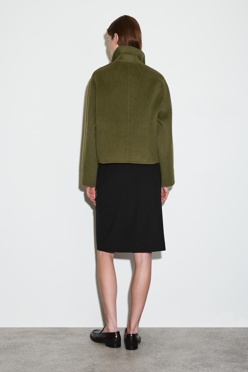 BOXY DOUBLE-FACED WOOL JACKET ボクシーダブルフェイスウール