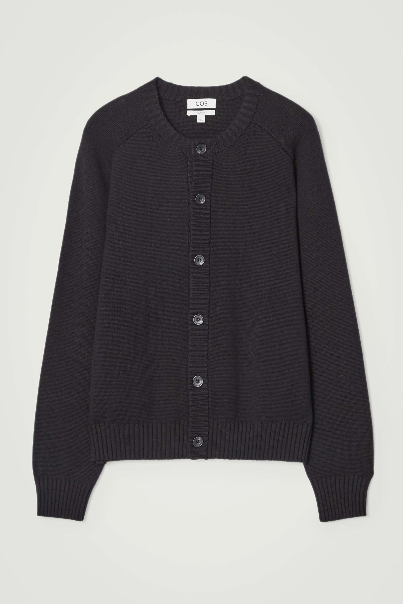 WOOL-BLEND CREW-NECK CARDIGAN ウールブレンドクルーネック