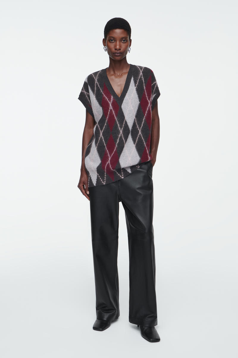 ARGYLE WOOL VEST アーガイルウールベスト GREY / ARGYLE｜COS コス