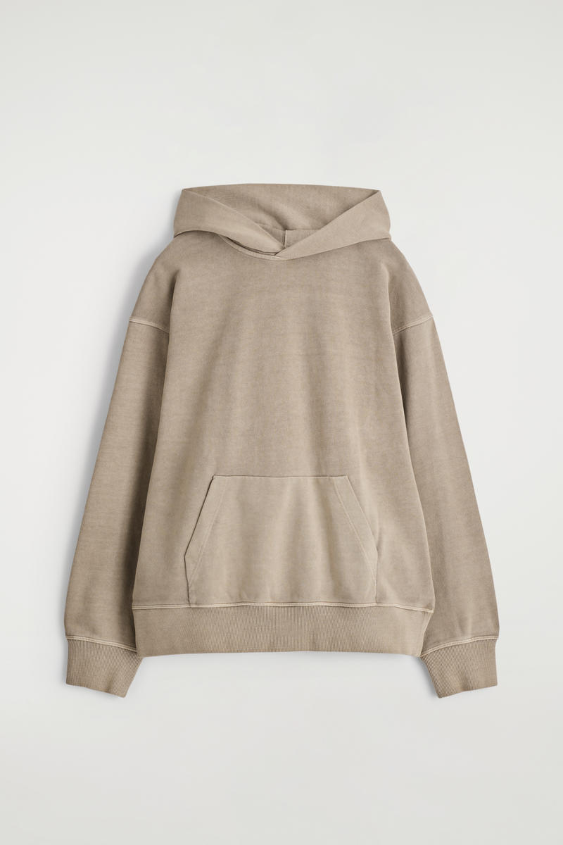 COS ウォッシュドコットンジャージーパーカー