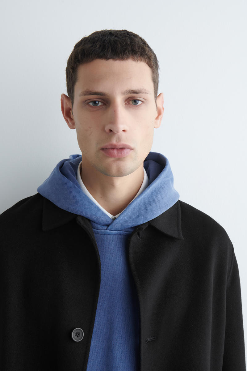 COS ウォッシュドコットンジャージーパーカー