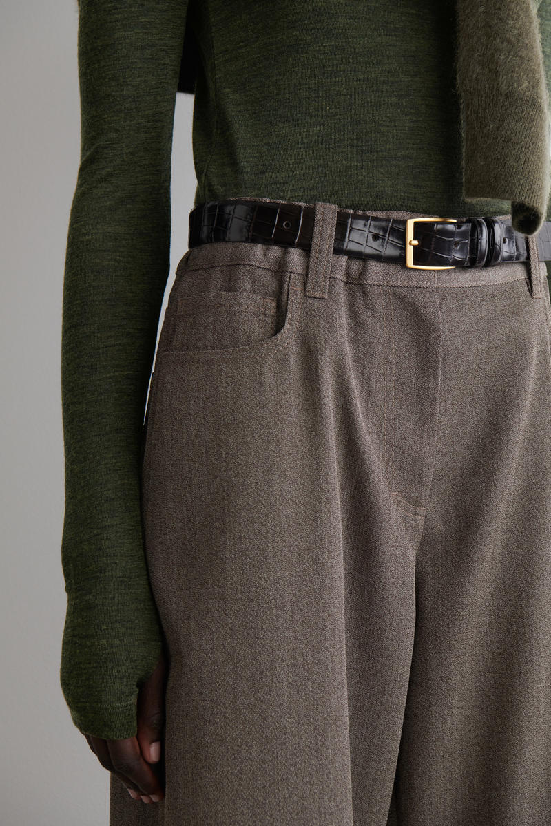 COS ウールブレンドワイドパンツ