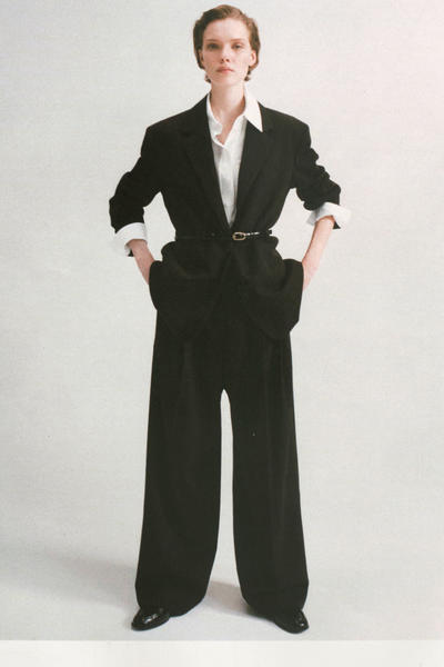 COS ワイドレッグテーラードツイルパンツ