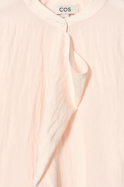 COS ドレープパネルブラウス
